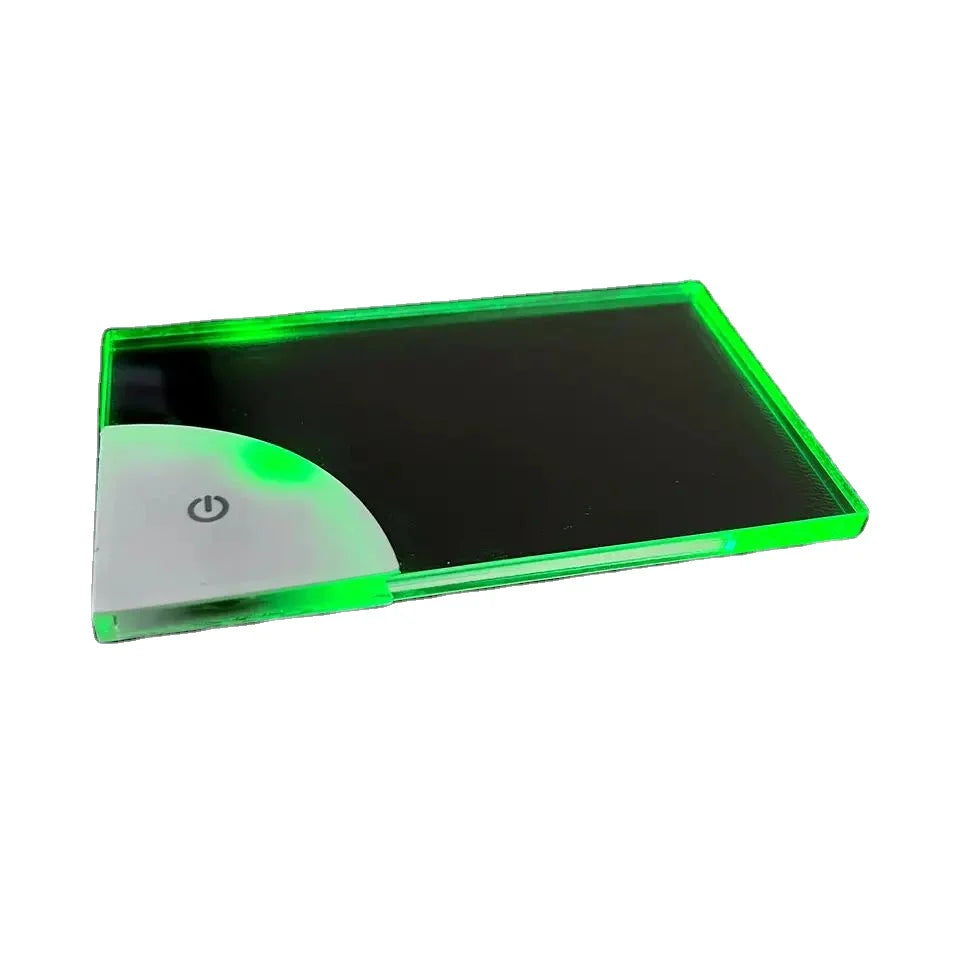 2023 Fashion Trend NEW Luxury Business Card Custom Print LOGO Acrylic LED Name Cards Personalized Laser Engrave Unique Light up