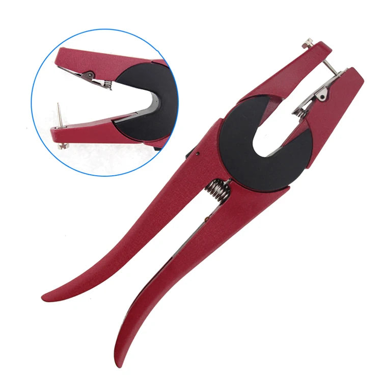 Animal Cattle Sheep Cow Ear Tags Applicator Pliers Provided Red Solar Powered Cattle Tracking Ear Tags Male Ear Tags Metal 0.28