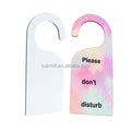 Personalized DIY Custom MDF Blank Sublimation Door Hangers Two Sides Printable Hotel Door Signs