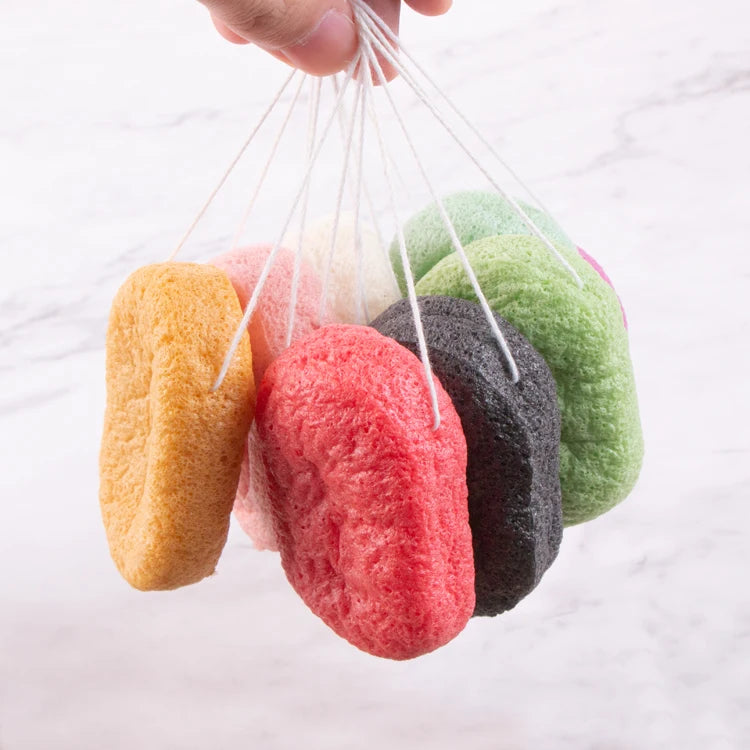 100% Natural Chemical Free All Natural Konjac Facial Sponge for Deep Gentle Cleansing and Exfoliation