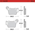 Moto Master Husqvarna FC 350 14-25 Rear Racing Saddle Pads