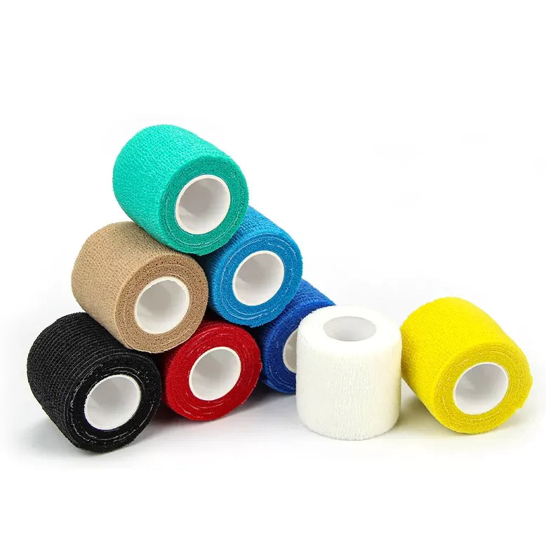High Quality Custom Medical Grade Non-Woven Self-Adherent Wrap 5cm Wide Elastic Sport Cohesive Bandage