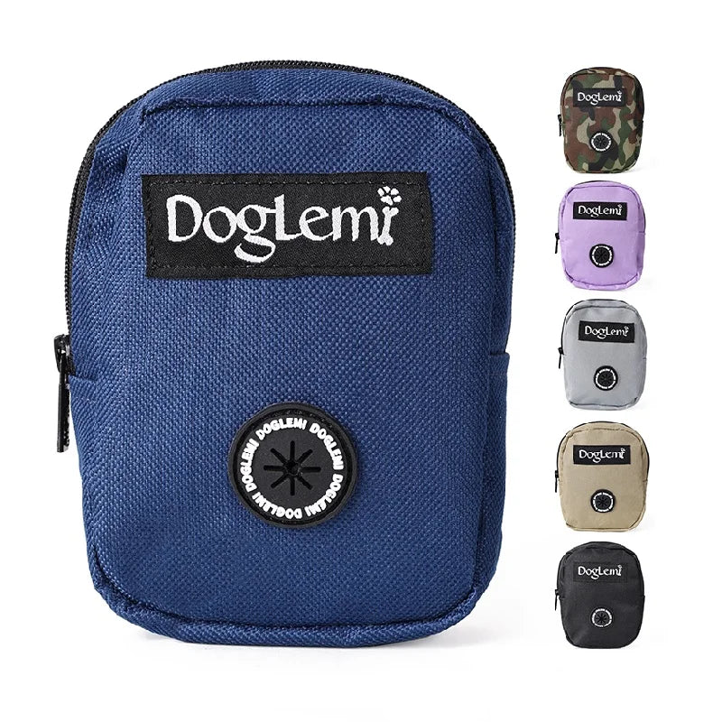 Waterproof Fabric Easy Cleaning Large Capacity Treat Bags Dog Training Walking Food Bag
