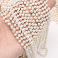 S314 Wholesale Factory Supply Decorative ABS Plastic Pearl Bead Tassel Chain for DIY Rosary Necklace Hand Made