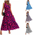2025 Casual Loose Oversize Beach Party Flower Sundress for Women Floral Printed Summer Dresses
