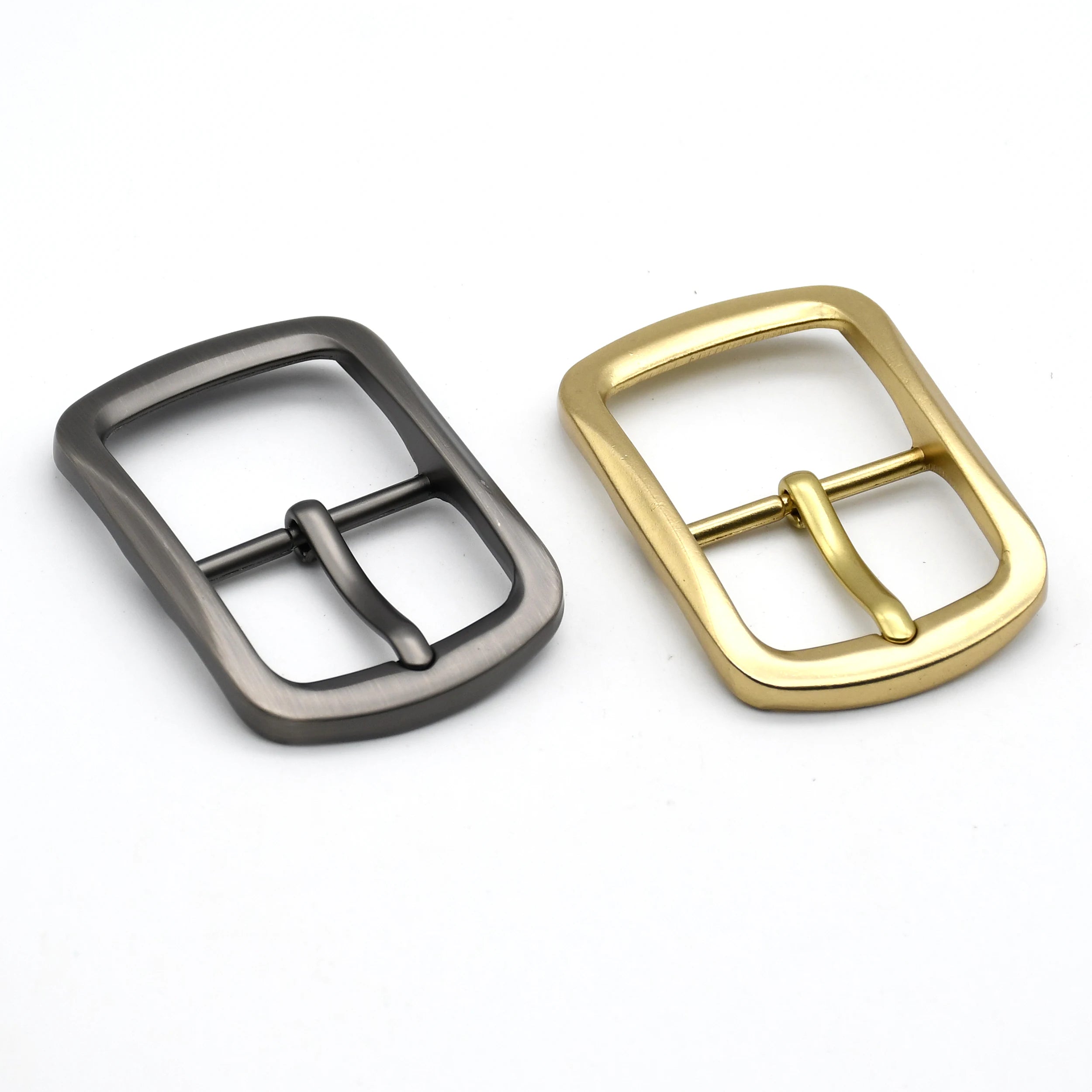 40mm Alloy Men's Belt Buckle Brushed Center Bar Buckle Waistband Pin Buckle Fit for 37-39mm Belt Leathercraft Accessories