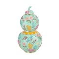 SHINNYGIFTS Modern Style FengShui Crafts Peony Flower Wu Loo Gourd Decorative Box Royal Birthday Gifts Oval Shape