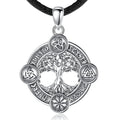 Changda 925 Sterling Silver Greek Oem Norse Mythology Warrior Jewelry Dainty Viking Tree of Life Vintage Necklace