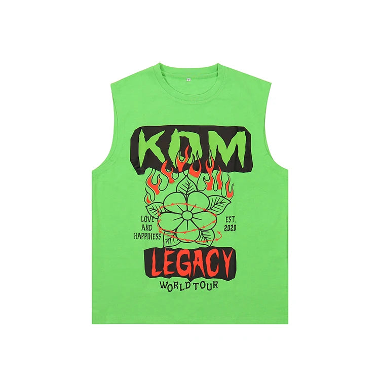 Custom Plus Size Men's Ribbed 95 Cotton 5 Spandex tank Top Men Sleeveless T-shirt