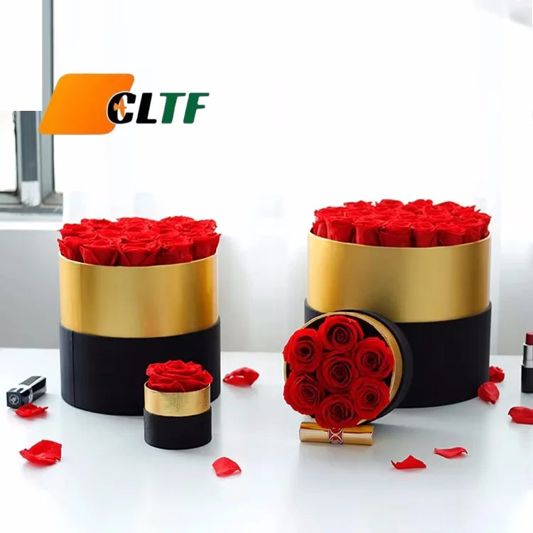 Forever Eternal Long Lasting Real Rose Flower Box Stabilized Rosas Preserved Roses Box Valentine's Mother's Day Gifts