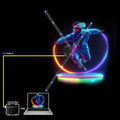 65CM 3D LED Fan with Real-Time Connection Featuring Computer Interactive Display for Innovative Advertising Campaigns