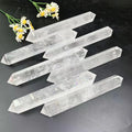 15cm Nature Stones Spiritual Products Crystal Double Points Clear Quartz Wand Tower for Sale