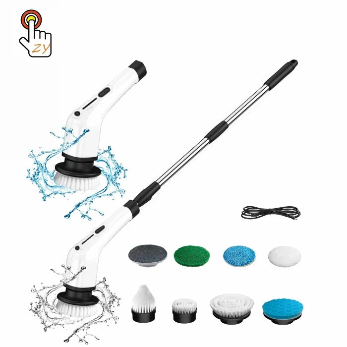 Cordless Home Cleaning Magic Brush Electric Spin Power Brush Floor Scrubber for Toilet Window Bathroom Cleaner