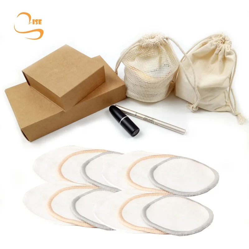 8cm Soft Bamboo Cotton Face Cleansing Pads Set All Skin Types Ecofriendly Makeup Remover Cotton Pads Quantity Wholesale