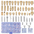 53PCS Wood Burning Soldering Tools Kit for Wood Burning Tips Set Pyrographying Embossing and Carving