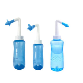 300ML 500ML Home Use Nasal Washer Manual Valve Nasal Rinse Bottle Plastic Nasal Irrigator with Two Nozzles