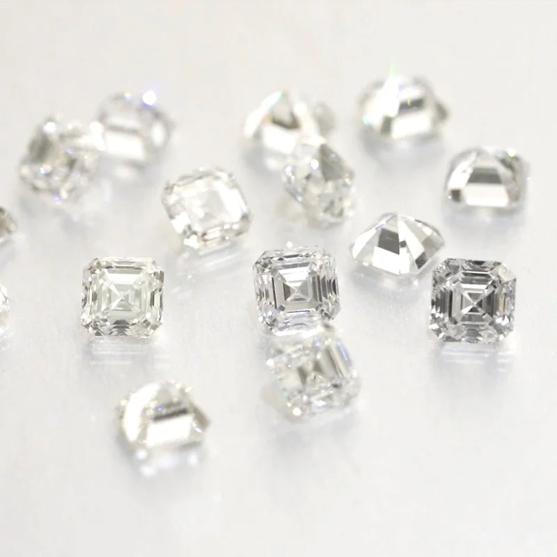 Fancy Asscher Cut DEF Color VVS VS 2*2MM 4*4MM 3*3MM Starsgem Wholesale Melee Size Excellent Diamond Loose Lab Grown Diamond