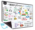Custom Factory Removable Weekly Dry Erase Planner Board Fridge Schedule Magnetic Magnetic Monthly Calendar