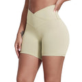 Women's High Waist V Cut Print Running Shorts Soft Comfort Lightweight Quick Dry Elastic Waist XS Size for Adults