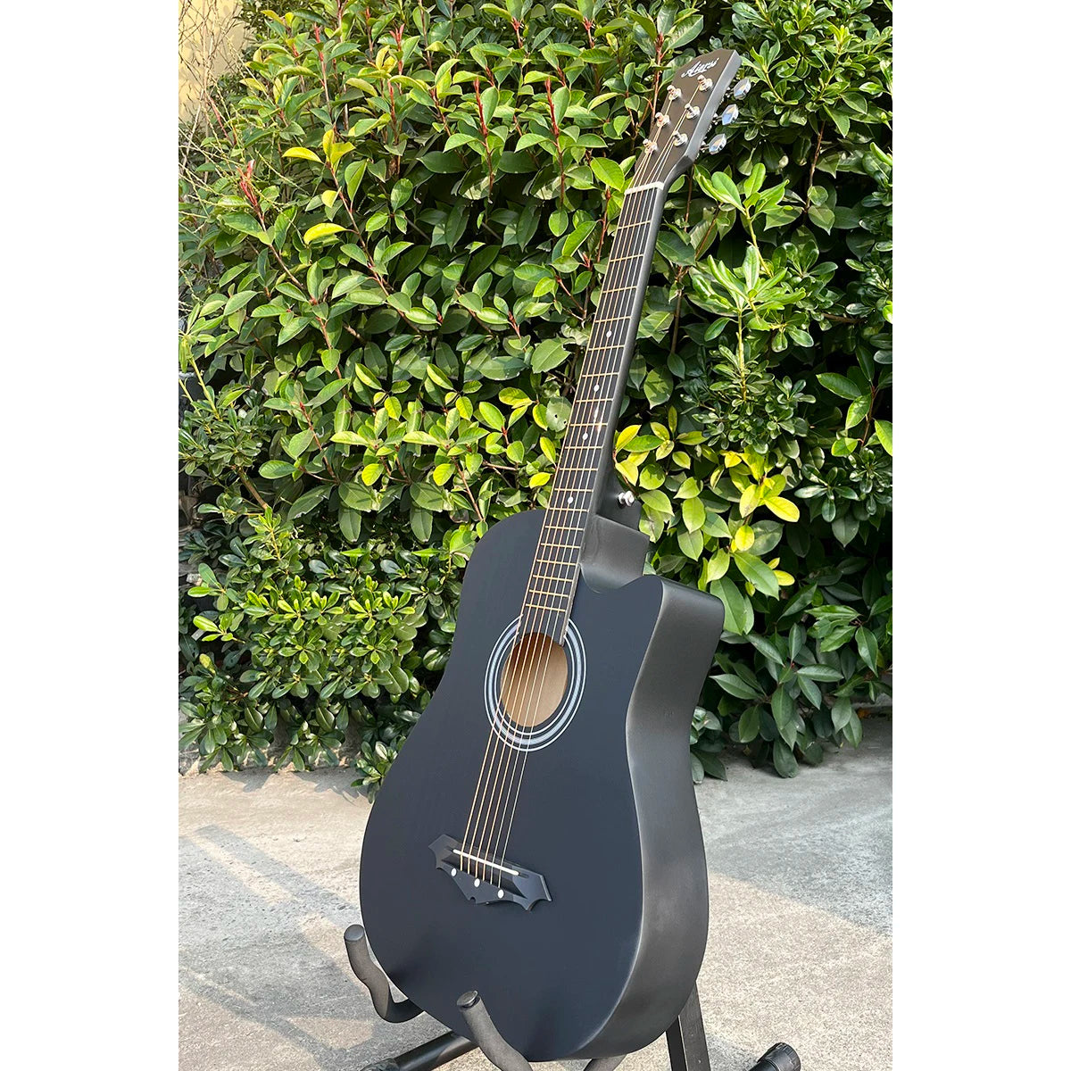 Wholesale Cheap Price Custom Made Aiersi Brand Steel String Portable Colour Basswood Acoustic Guitar String Instrument