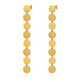 SP Waterproof Hypoallergenic Stainless Steel Women Jewelry 18K Gold Plated  Long Tassel Earring