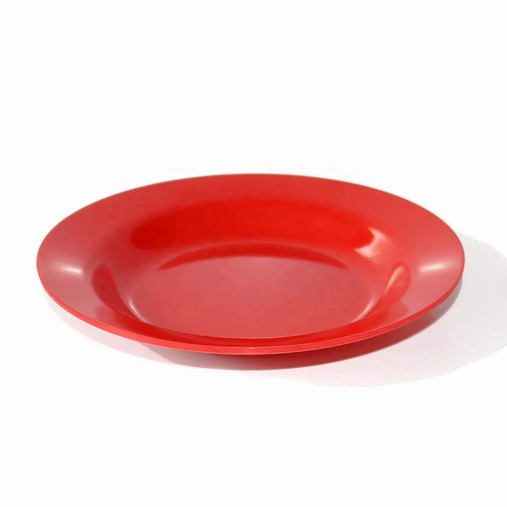 Wholesale Unbreakable Restaurant Dinnerware 8 Inch Plastic Melamine Soup Plate