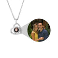 Shangjie OEM 2022 Valentine Days Gifts Custom Photo Projection Necklace With Picture Inside
