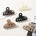 Large Matte Solid Color Hollow Claw Clip Big 11 cm Watermelon Shark Hair Clip Claw Frosted Pure Color Wholesale Hair Claw Clip