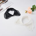 LHY Fashion Vintage Detachable Lace Fake Collar Choker Necklace Decorative Clothing Accessories Shirt Double Layer Neckwear