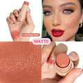 Customize Creamy Makeup Blush Cheeks Personalized Face Tint Blusher with Logo Long Lasting Round Shaped Blush Stick
