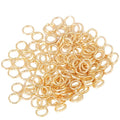 Metal Clad Gold Copper Ring Closed Ring for Earrings Necklace Bracelet Handmade DIY