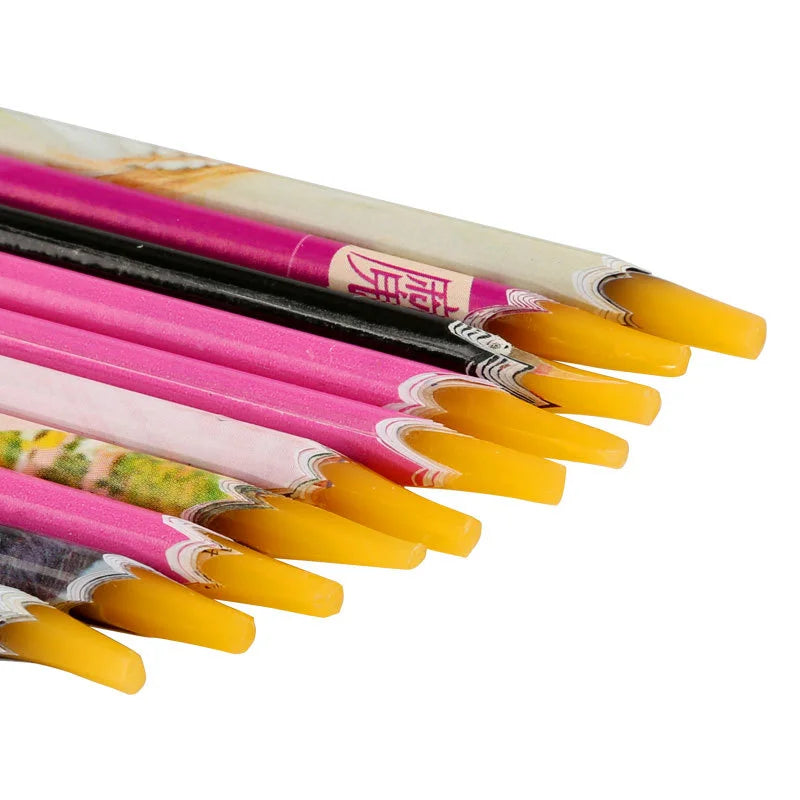 Professional Magic Rhinestone Picker Wax Nail Art Pen Crystal Stone Picker Manicure with Wood Handle Nail Wax Pencil