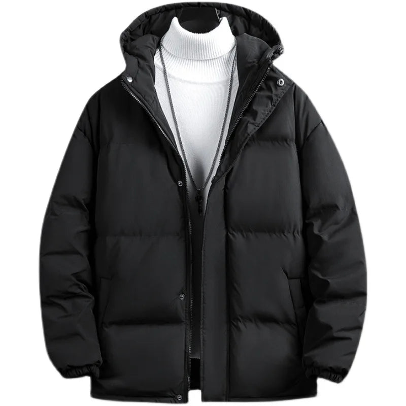 2023 Custom Logo Winter Waterproof Breathable Plus Size Puffy Men Oversize Bubble Coat Puffer Zipper Jacket