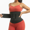 Private Label Polyester Detachable Abdominal Wrap Band Zipper Sports Waist Trainer Belt