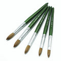 Christmas Gift EVAL Crimped Acrylic Wood Handle Nail Brush Acrylic Pure Kolinsky Brush