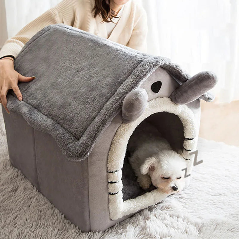 Breathable Warm Plush Pet Bed House Washable Soft Cat Cushion Kennel for Small Medium Large Dogs Cats Pet Supplies