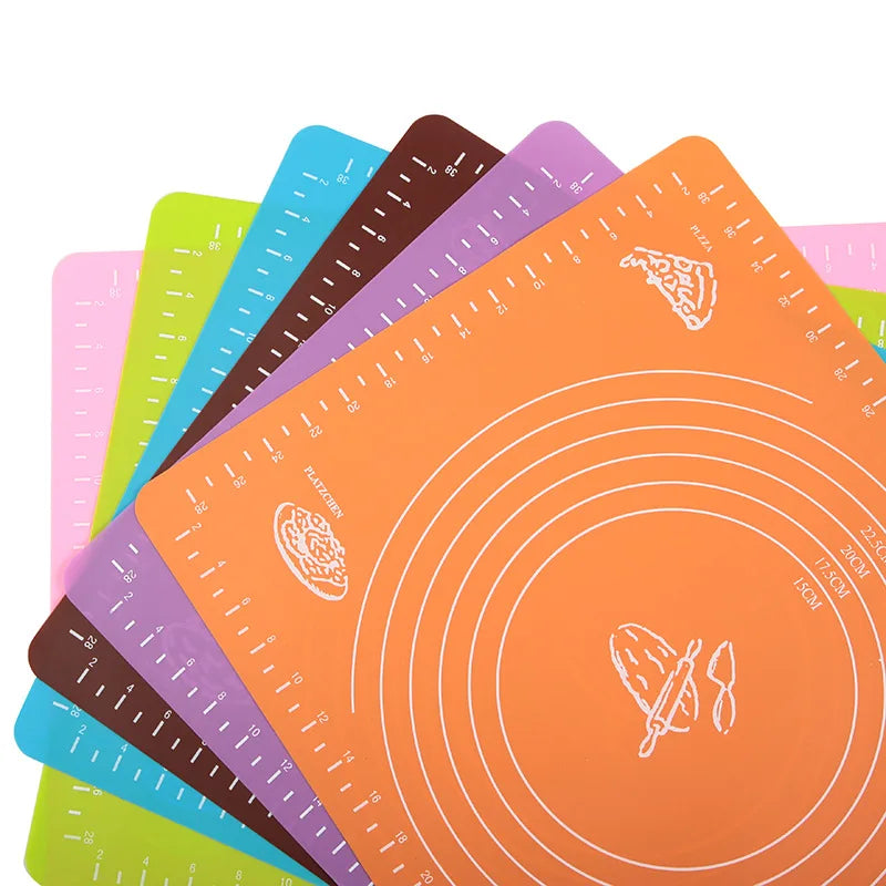 30*40cm Kitchen Accessory Silicone Kneading Dough Mat Cookie Baking Thick Non-stick Rolling Pastry Sheet Pads Kitchen Gadget