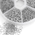 0.4-1.5mm Stainless Steel Jump Rings Split Rings Jewelry Findings Connector Rings for Bracelets and Necklaces DIY