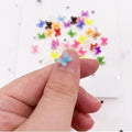 New Fashion Colorful Crystal Butterfly Beads Glitter Butterfly Gems Stones Charms Flatback Cabochons for Jewelry Making DIY