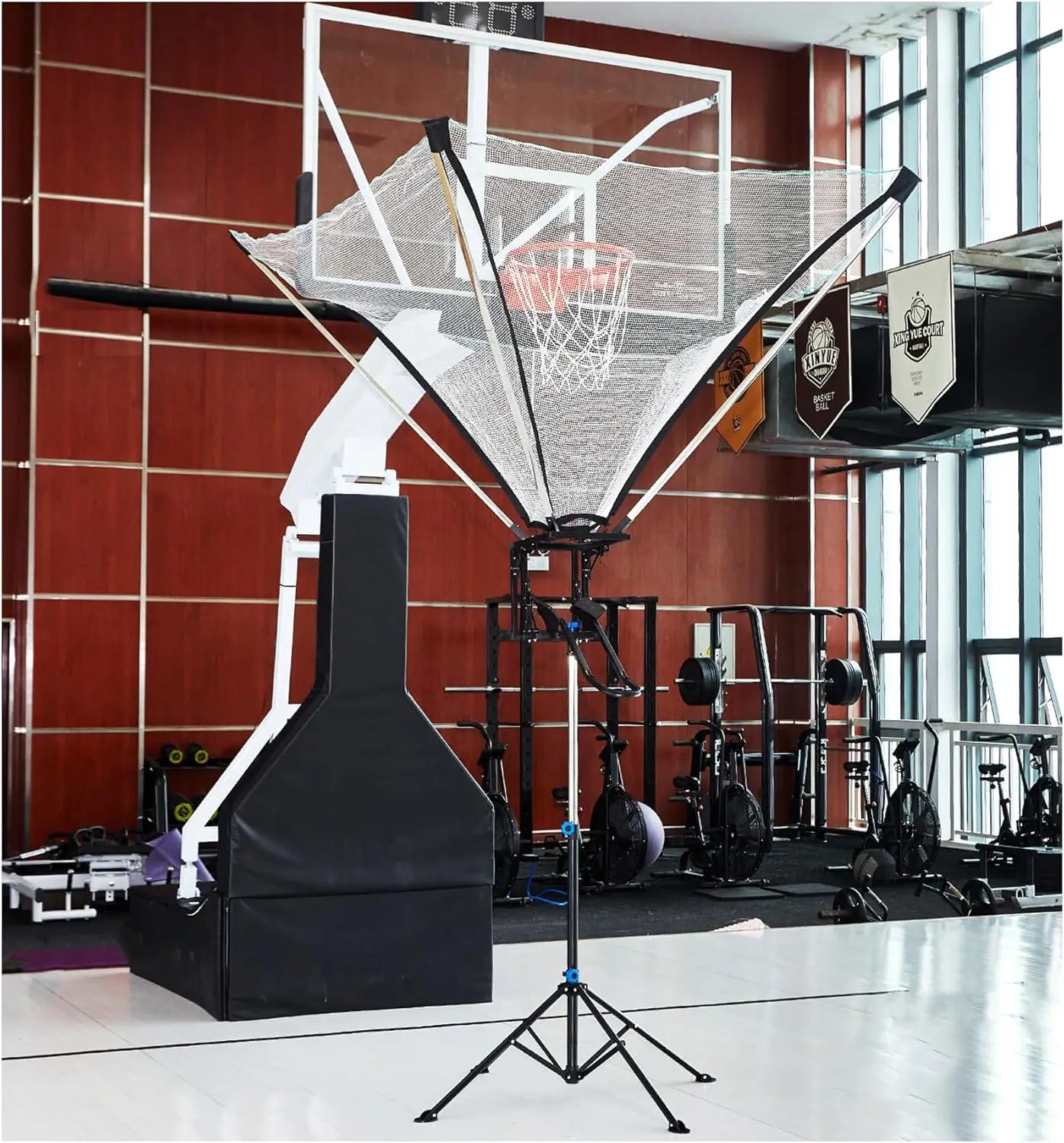 Hot Selling Stainless Steel Adjustable Height Basketball Rebounder Return Machine Shot Trainer Shooting Training Equipment