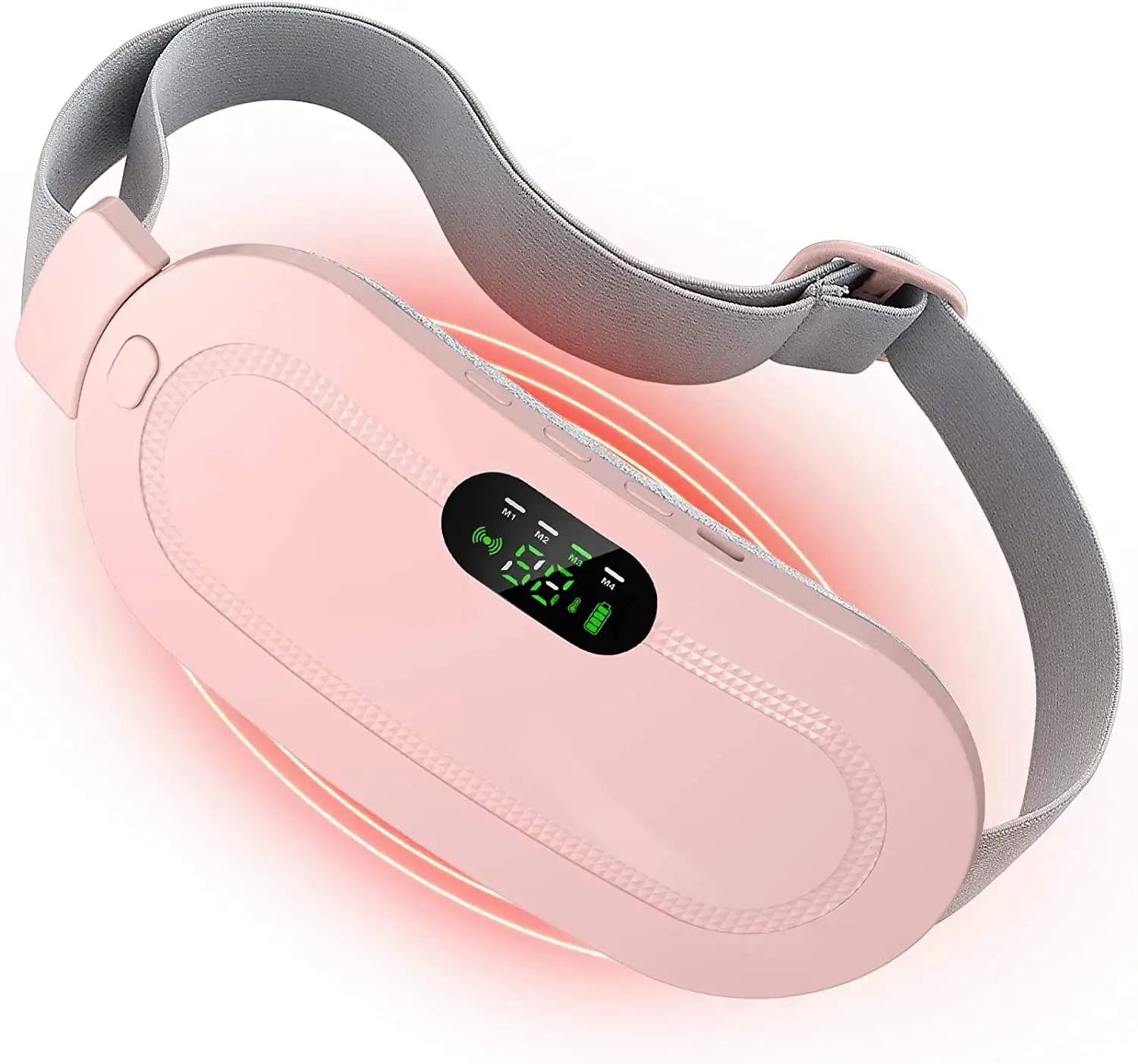 Electric Period Cramp Massager Menstrual Heating Belt Menstrual Relief Pain Waist Stomach Abdominal Warm Palace Belt