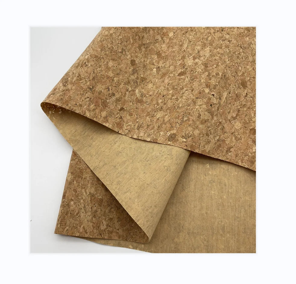 Factory Wholesale Stock Avariety of Patterns Pu Synthetic Leather Natural Cork Fabric Leather Waterproof Fabric