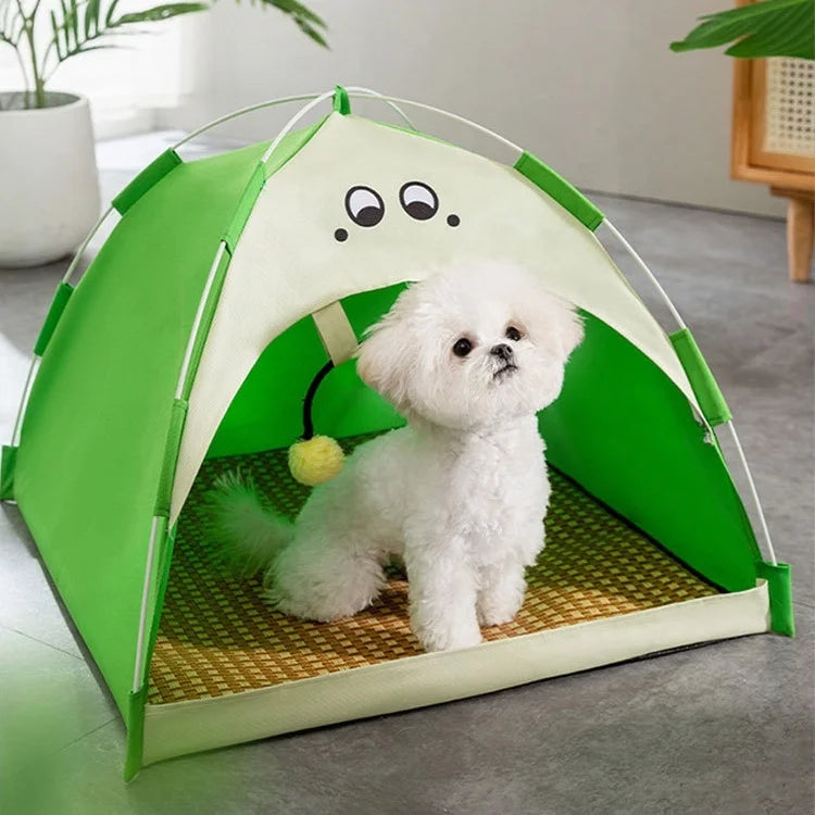 USMILEPET Wholesale 400D Oxford Cloth Waterproof Portable Pet Tents Multi-function Breathable Dog House and Cat Cage for Sleep