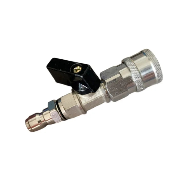 CS 1/4 Inch Quick Connect Plug 2200 PSI Power Washer Valve stainless Steel Car Wash Tool Washer Ball Valve Nozzle MegaBDM