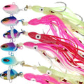 100g 150g 200g 250g 300g Squid Skirt Slow Tai Rubbers Snapper Kev Cable Sx Switch Jigging Jig Head Hook Fishing Lure Bait