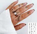 Custom Fingers Realistic Matte Finish Plant-Based Temporary Tattoo Lasting 2 Weeks-Semi Permanent Juice Tattoo Sticker