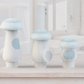 Custom 3 Size Portable Shower Outdoor Silicone Travel Bottle 3pcs Set Mini Squeeze Bottle with Clean Brush Travel Kit for Ladies