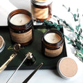 White Gold Silver Black Metal Screw Lid Cosmetic Amber Jar 4oz 16oz 8oz 9oz Amber Glass Candle Jar