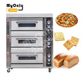 Wholesale Professional Bread 2 Door 5 Tray 4 Deck Industrial Gas Electric Pizza Oven for Restaurant