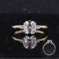Starsgem Assecher Cut DEF VVS Moissanite Diamond Eternity Wedding14K Real Gold Filled Jewelry Rings